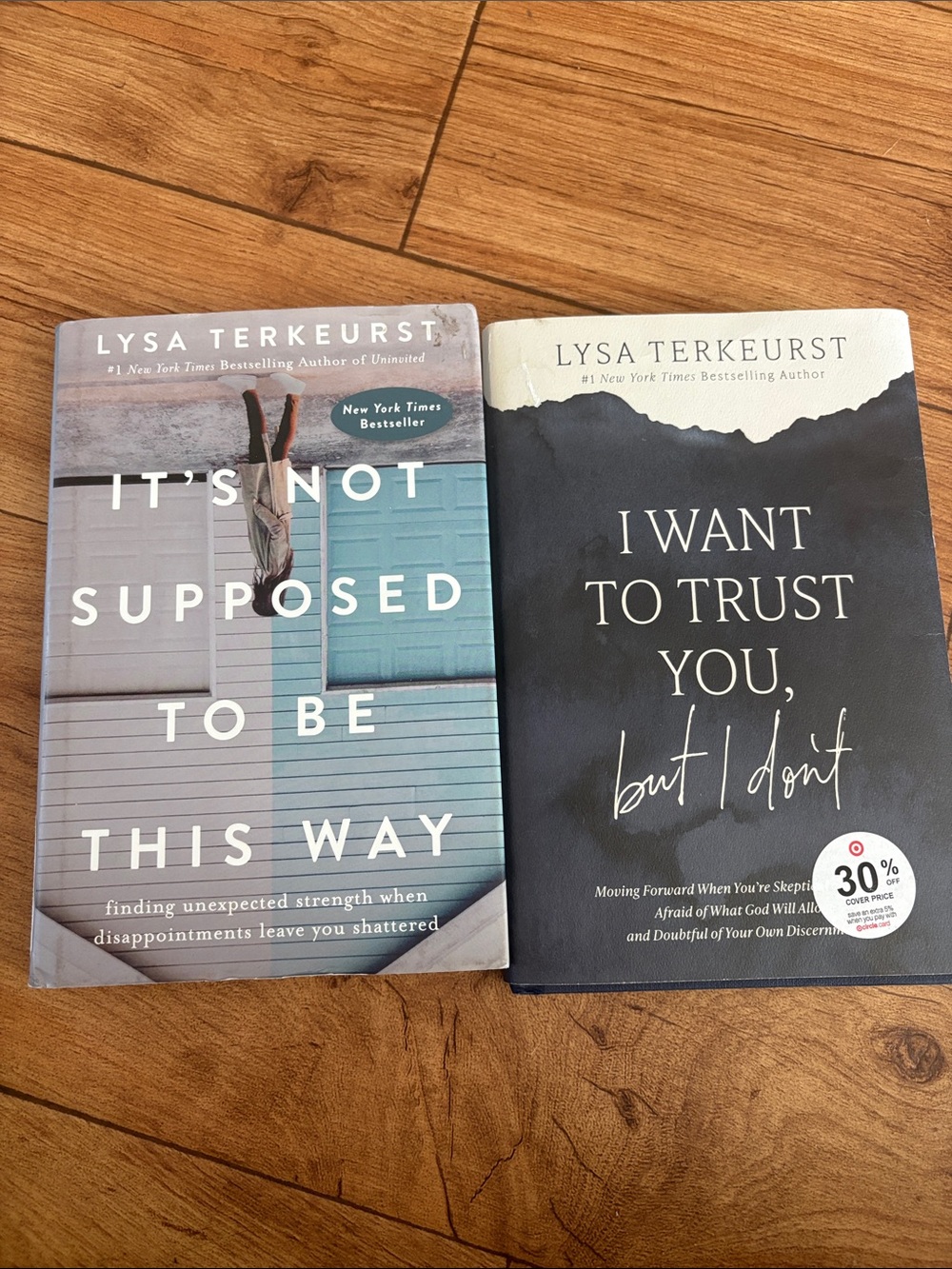 Set of 2 Lysa TerKeurst Books - Blue & Black Covers